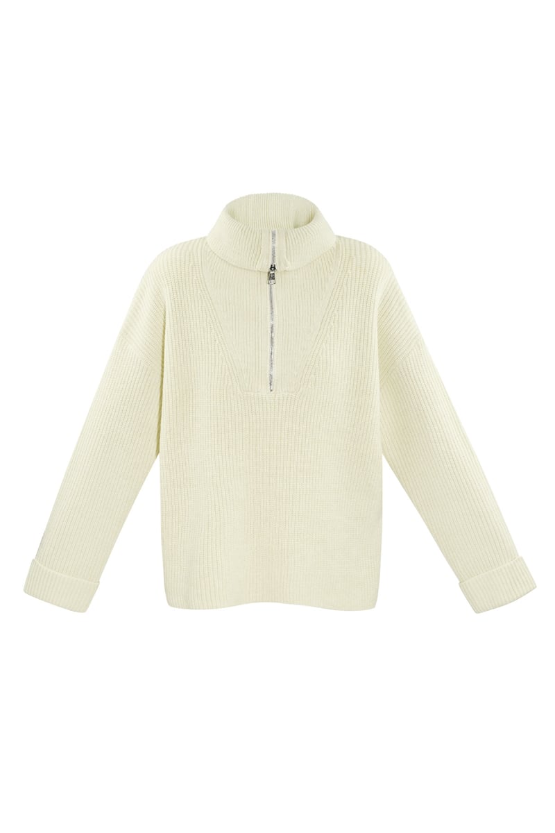 Neutral knit sweater - black