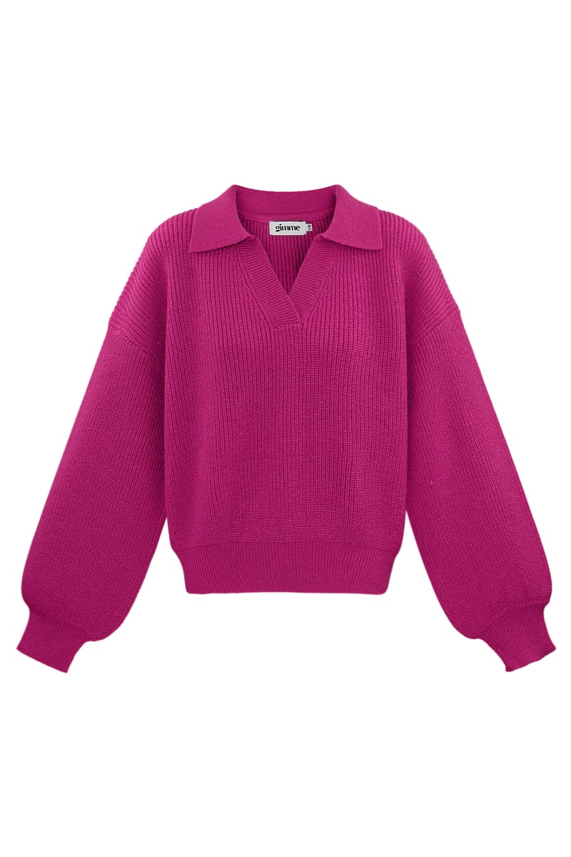 Everyday Ease sweater - fuchsia