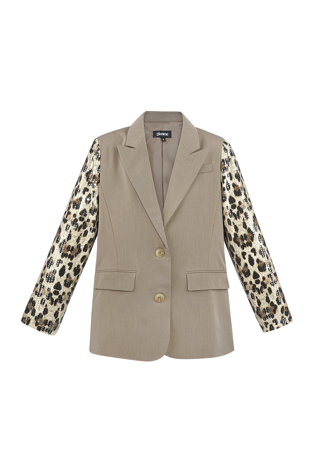 Blazer with Leopard Print