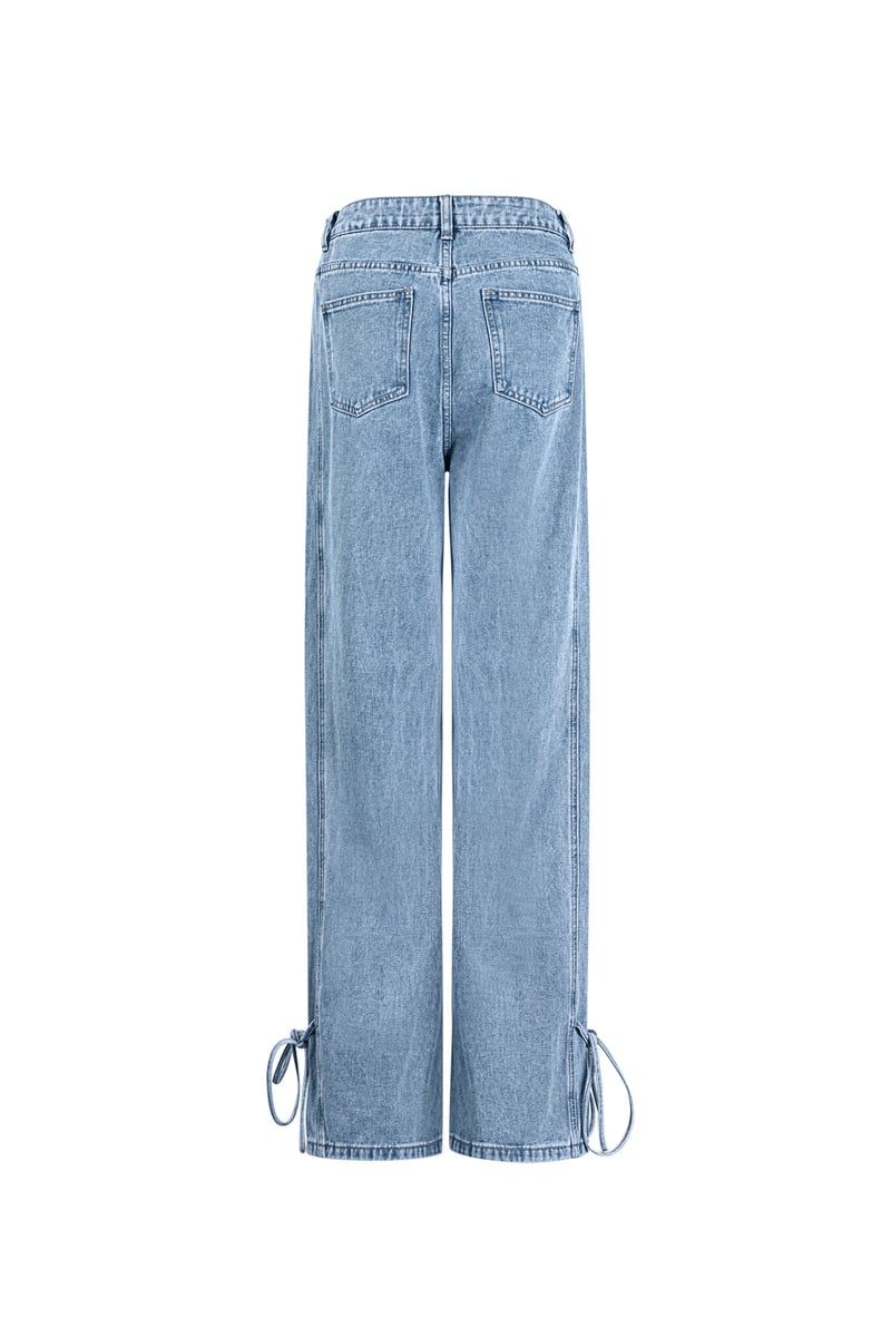 Jeans bossy bow - Blue