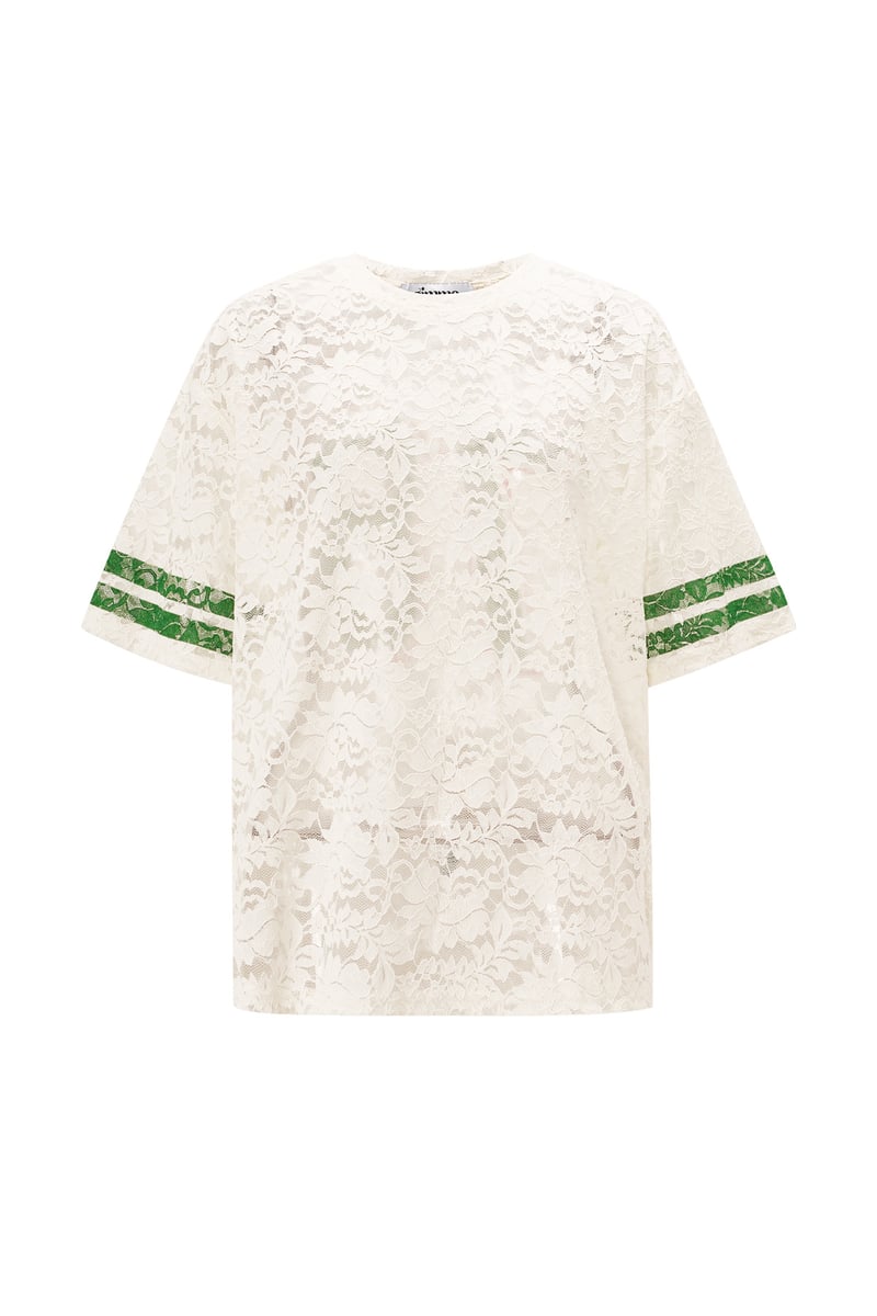 Lace American T-shirts - White