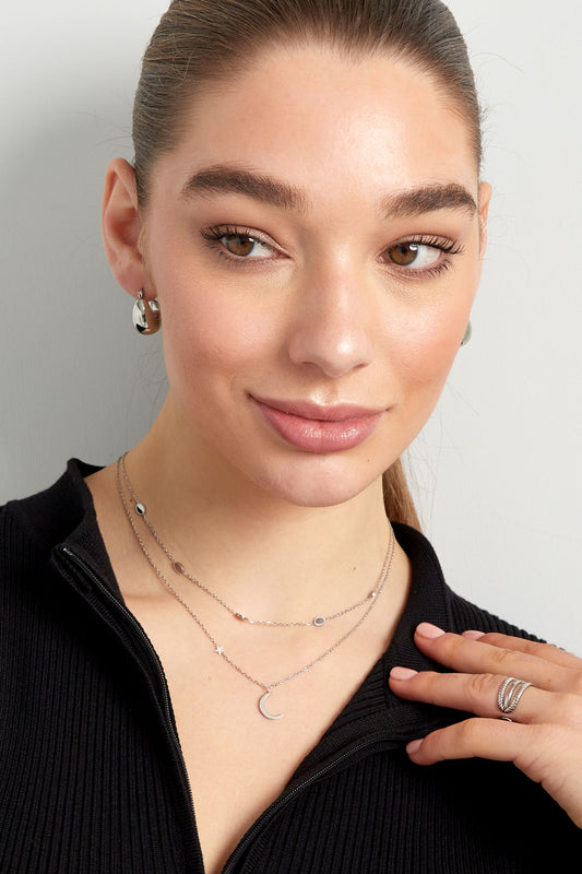 necklace moon with star