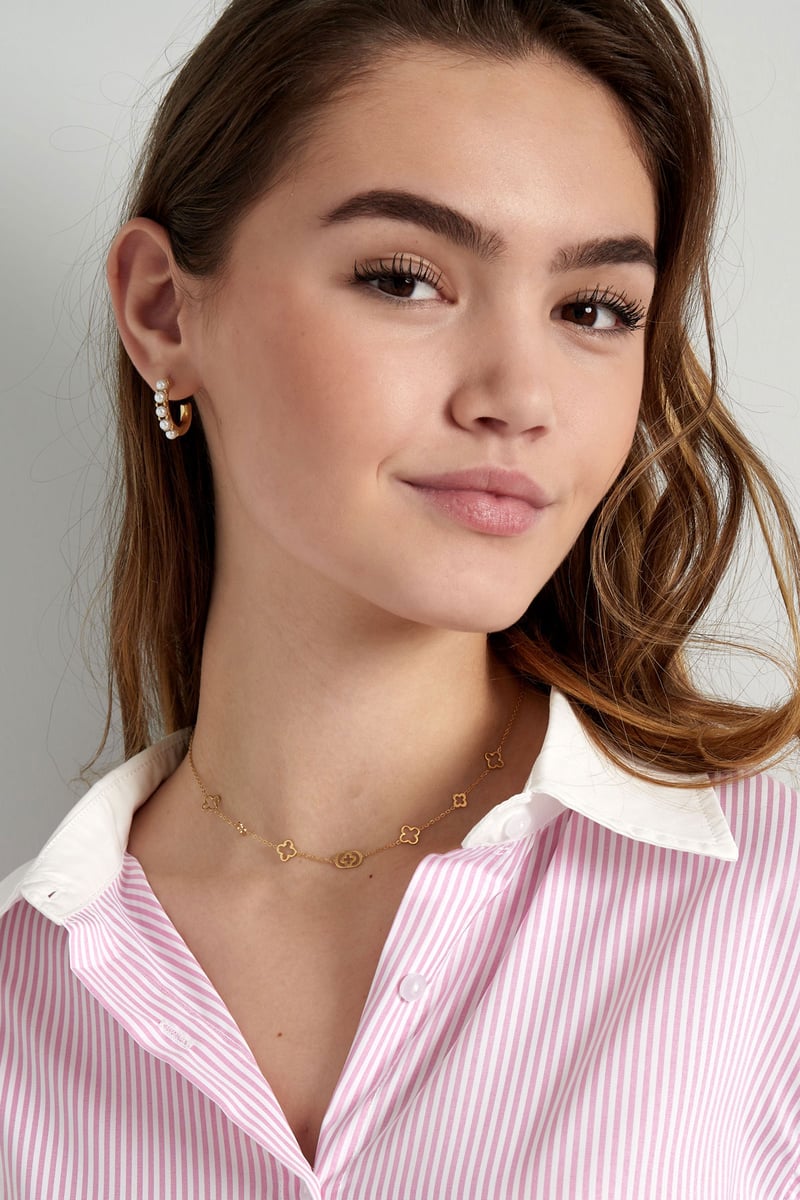 Classic four-leaf clover charm necklace