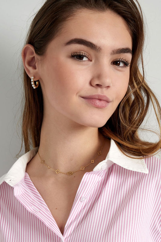 Classic four-leaf clover charm necklace