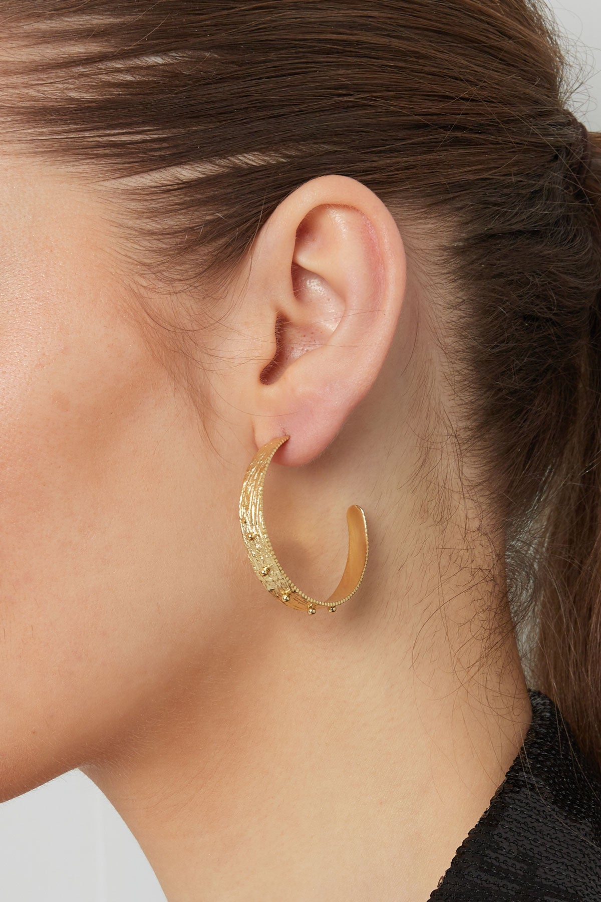 earrings moon studs