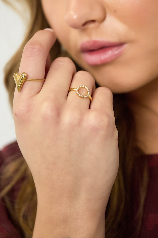 Stainless Steel Minimalist Circle Ring
