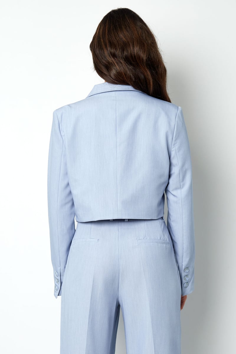 Cropped blazer - off-white