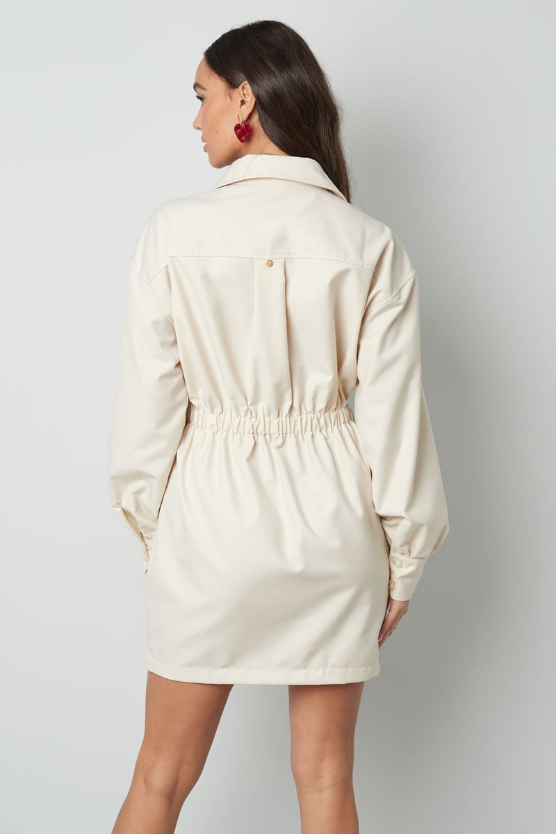 Long sleeve playsuit - off-white 