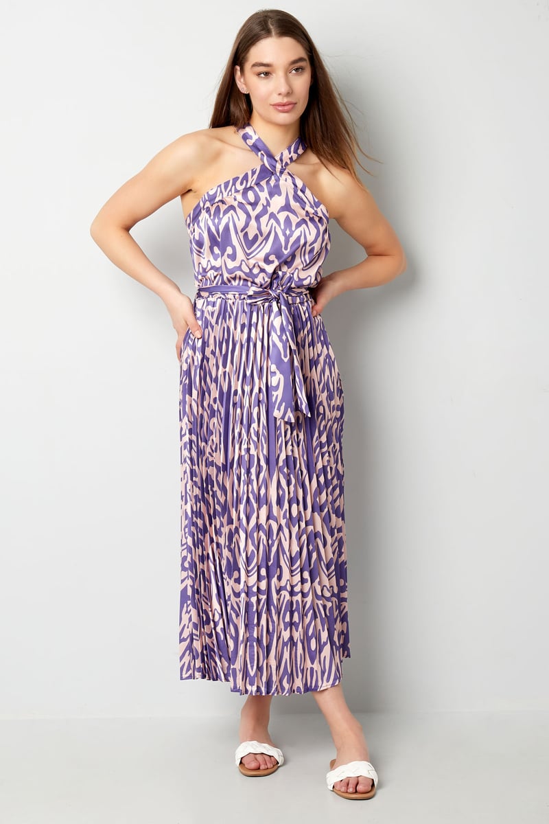 Dress tropical vibes - fuchsia