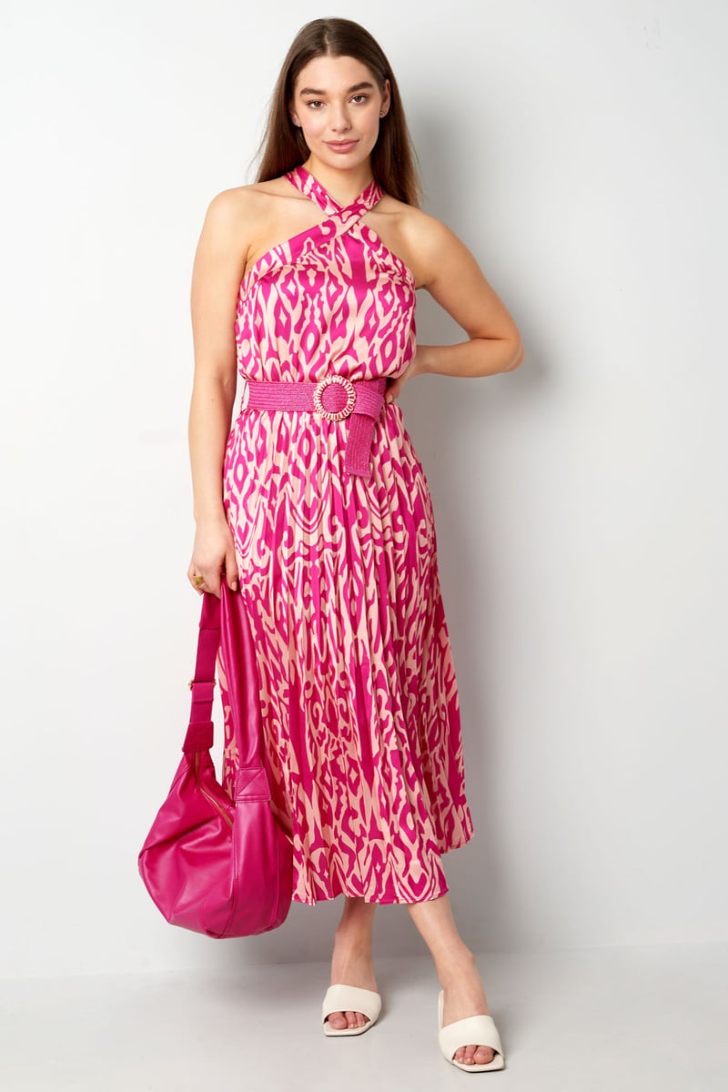 Dress tropical vibes - fuchsia
