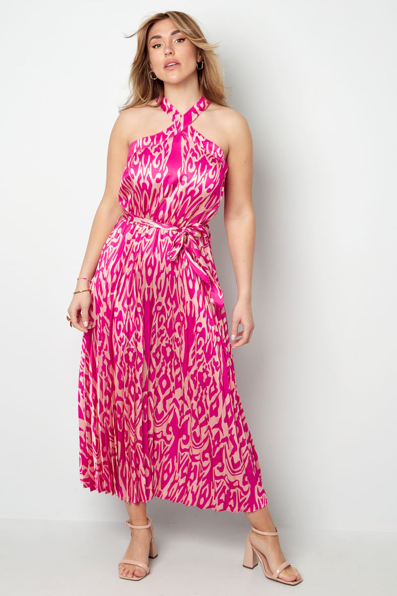Dress tropical vibes - fuchsia