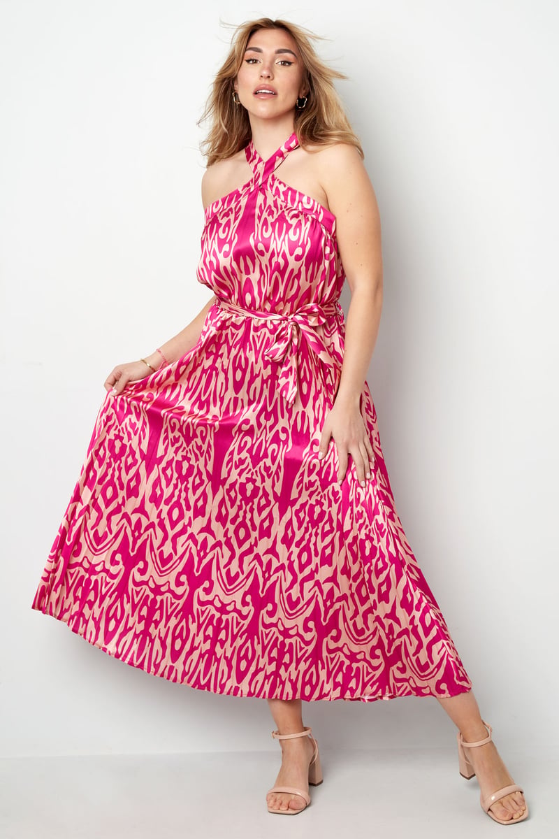 Dress tropical vibes - fuchsia