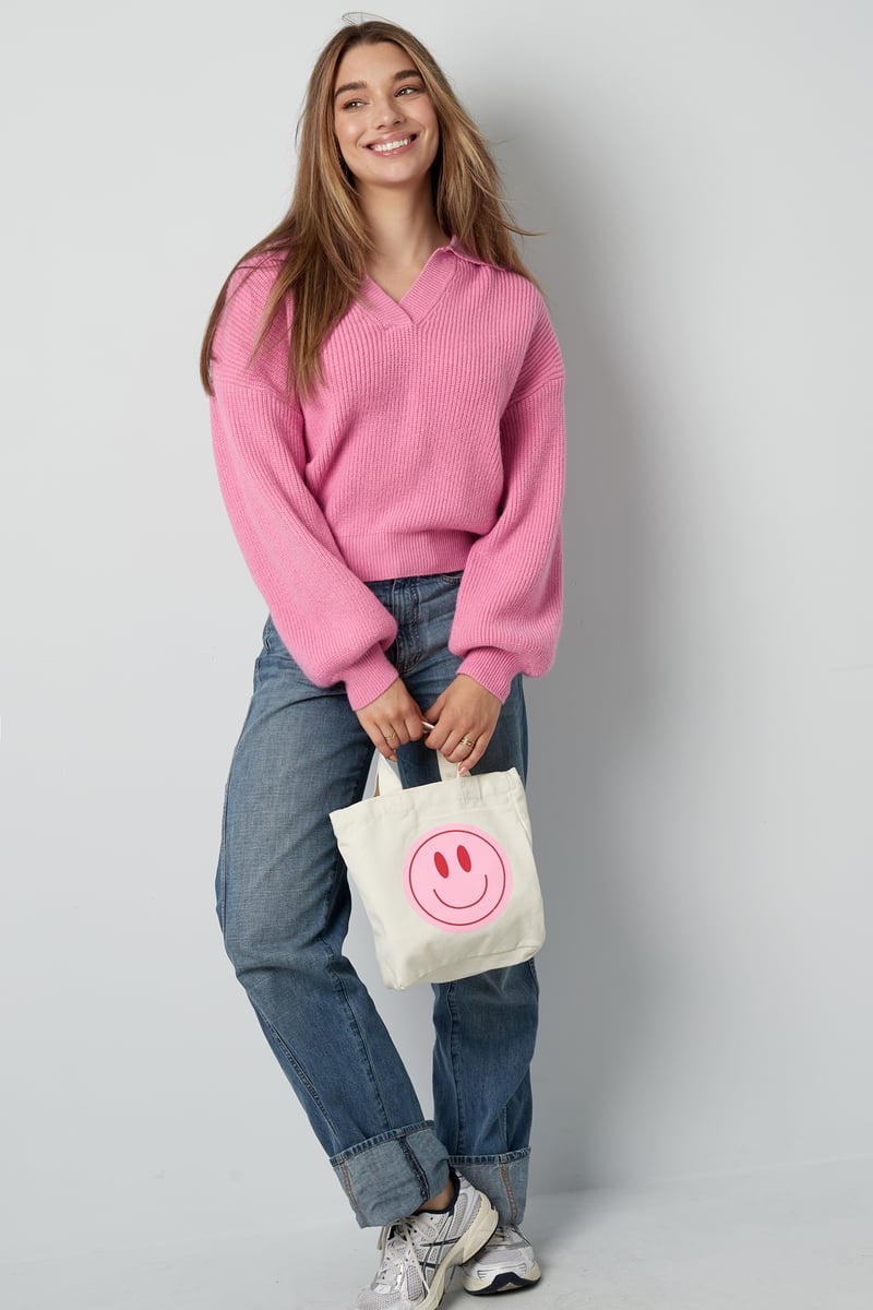 Everyday Ease sweater - fuchsia
