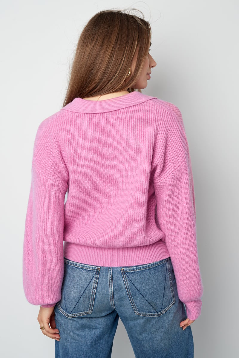 Everyday Ease sweater - fuchsia
