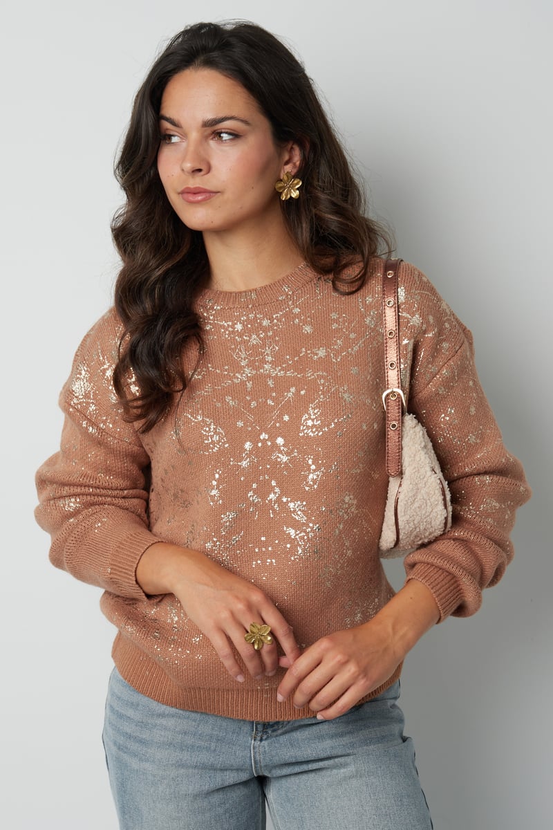 Sweater sparkle statement - black