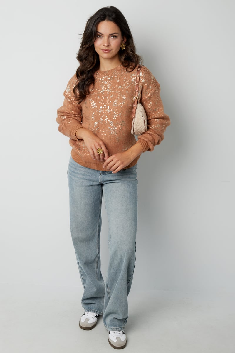 Sweater sparkle statement - black