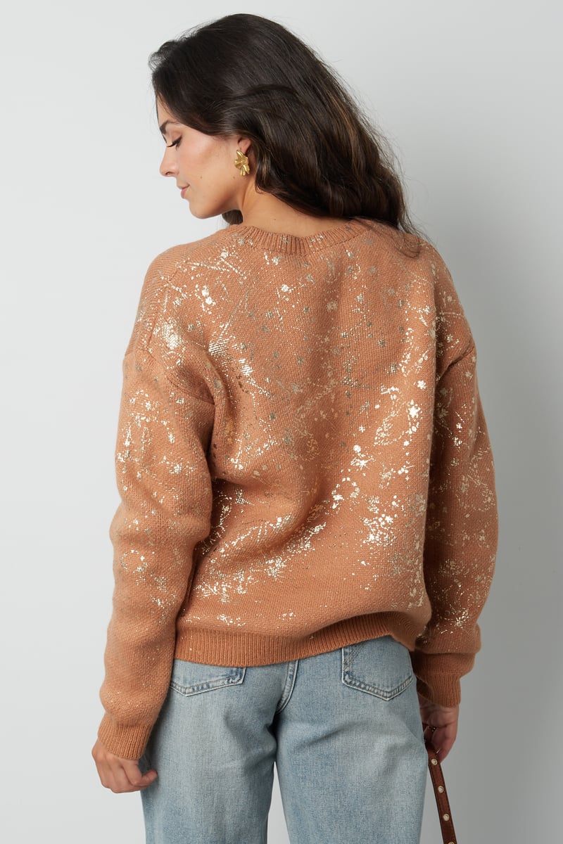 Sweater sparkle statement - black
