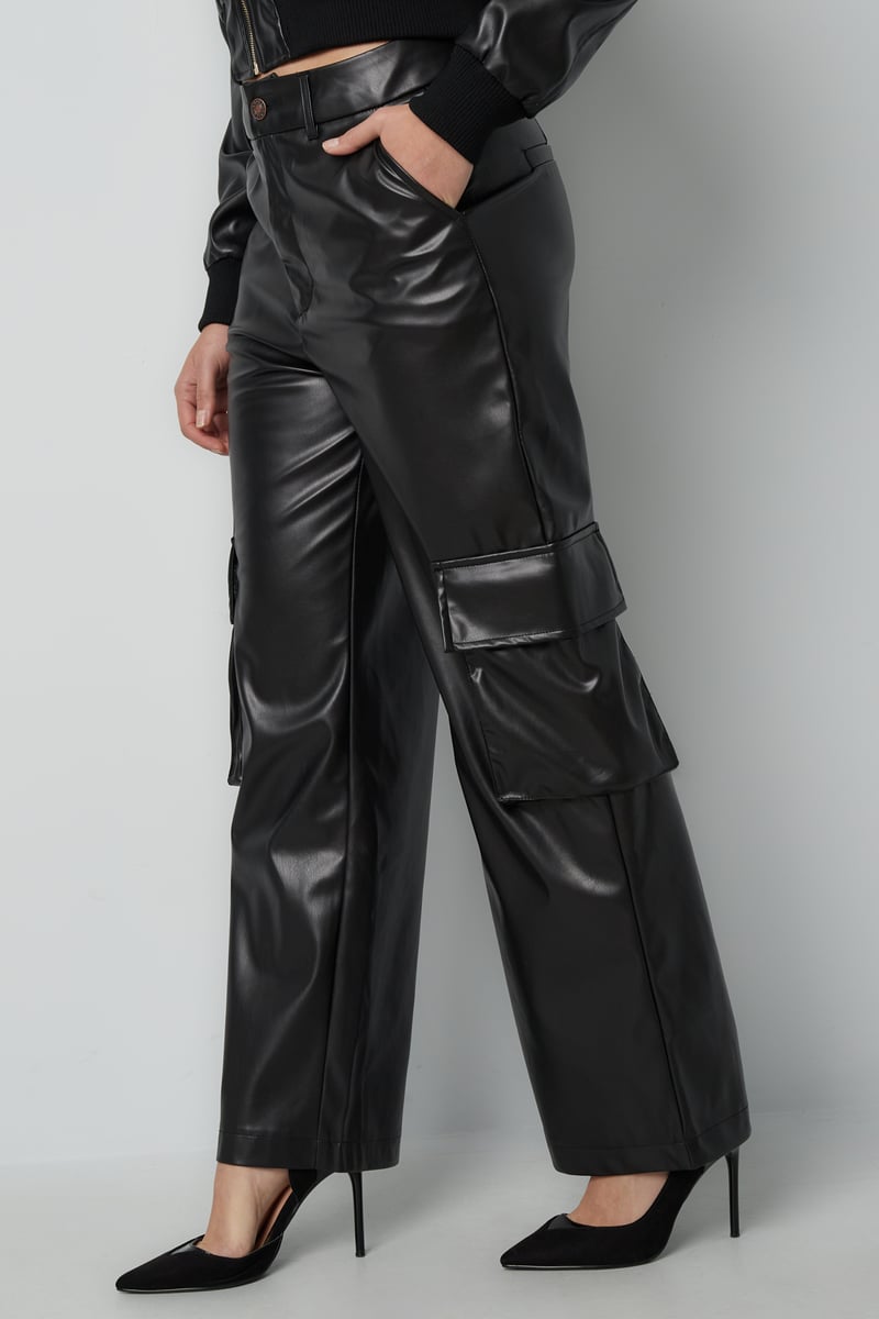 Trendy cargo pants - Black