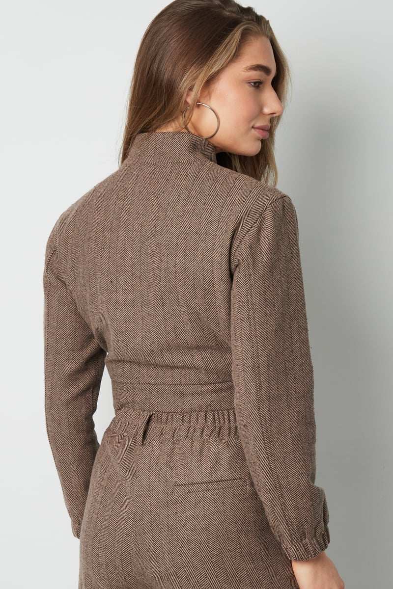 Jacket knitted deluxe - Grey