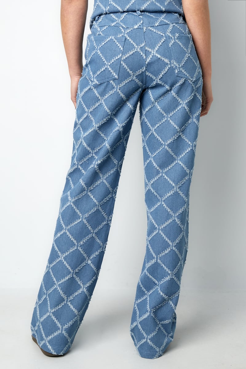 Grids of grace jeans - Light blue