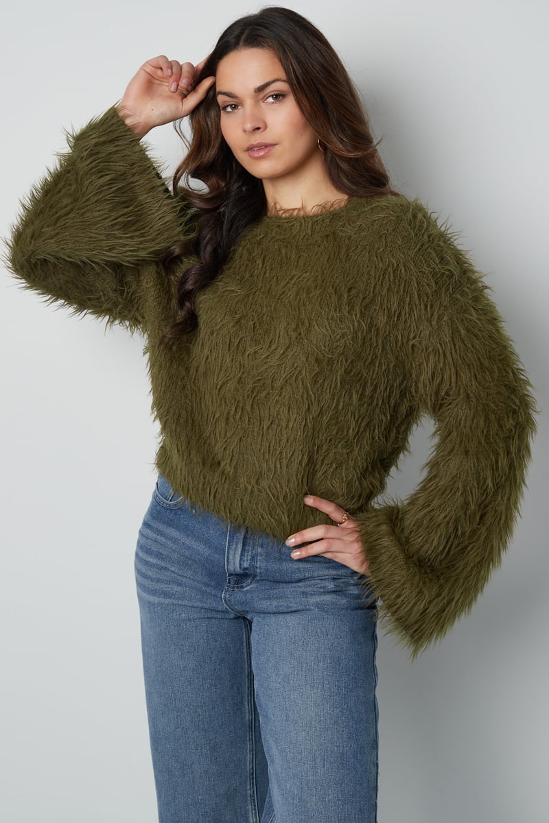 Fluffy finesse top - Burgundy