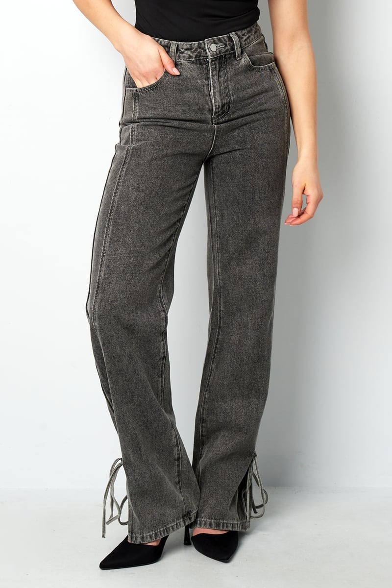 Jeans bossy bow - Blue