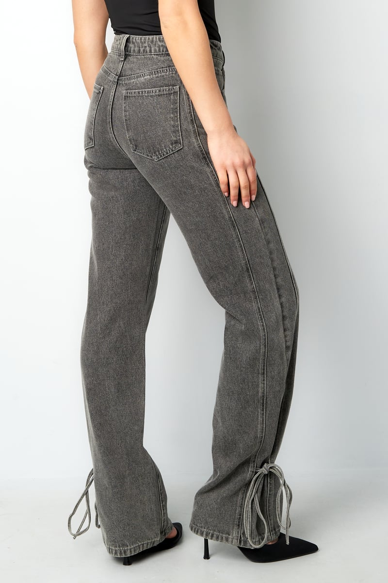 Jeans bossy bow - Blue
