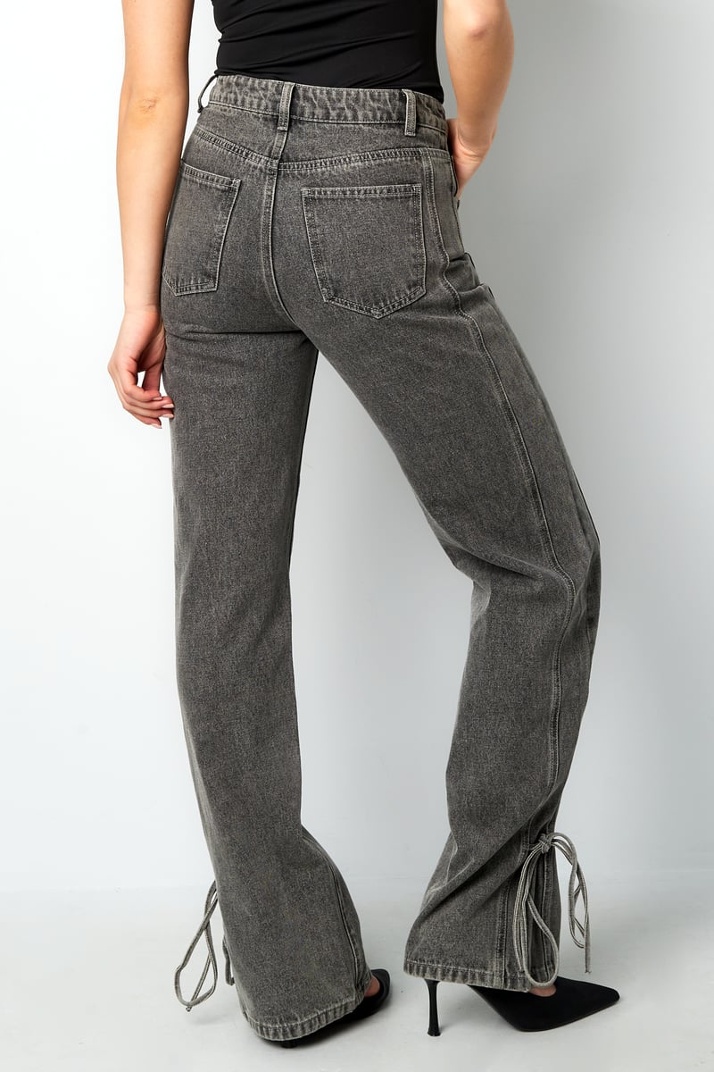 Jeans bossy bow - Blue
