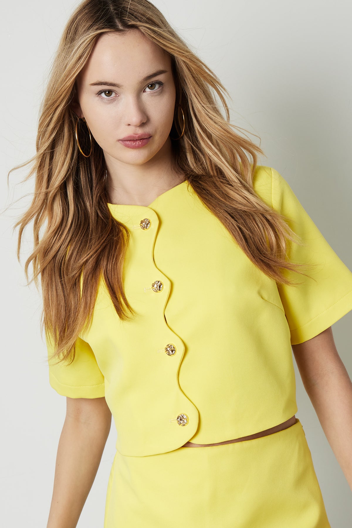 Short sleeve top happy