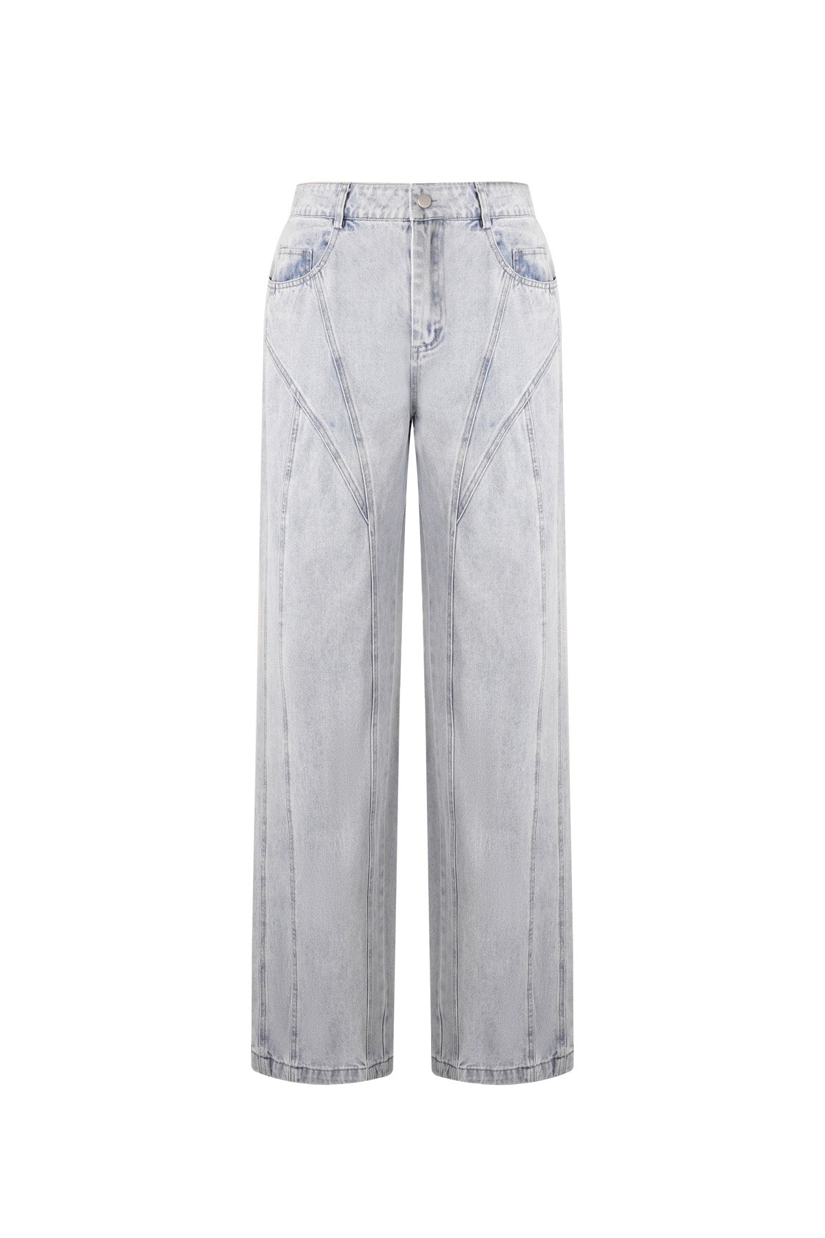 Cotton Straight Denim Pants