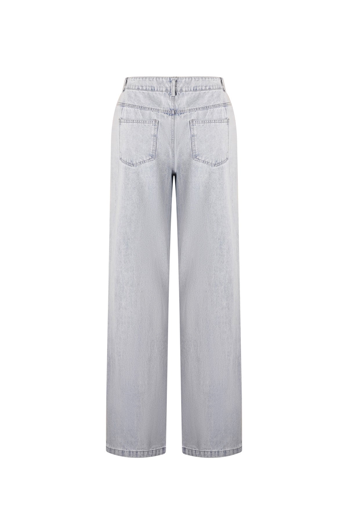 Cotton Straight Denim Pants