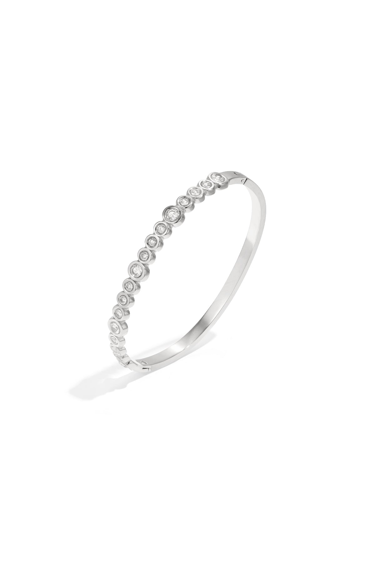 Stainless Steel Polka Dots Bangle