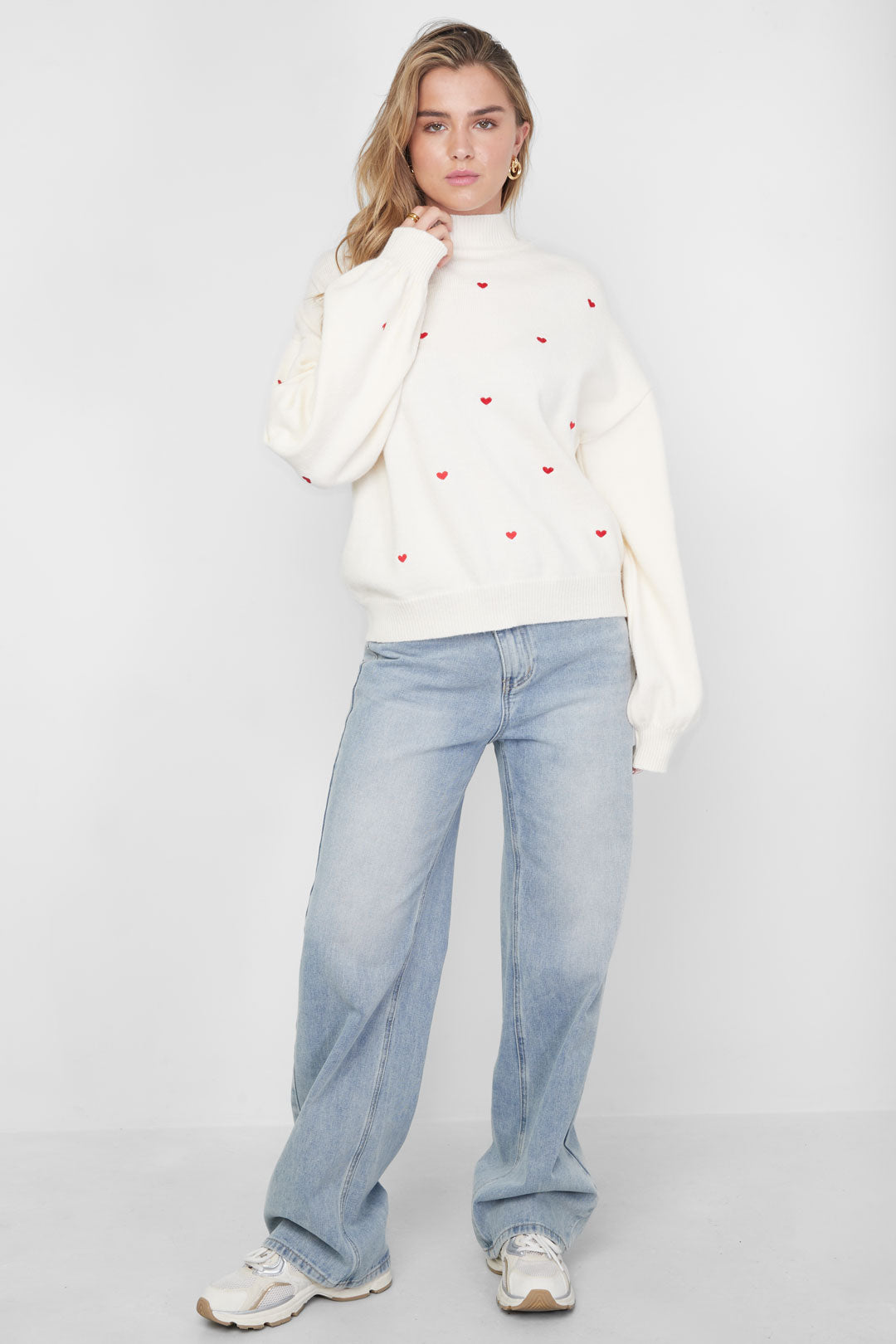 Heart Knitted Sweater