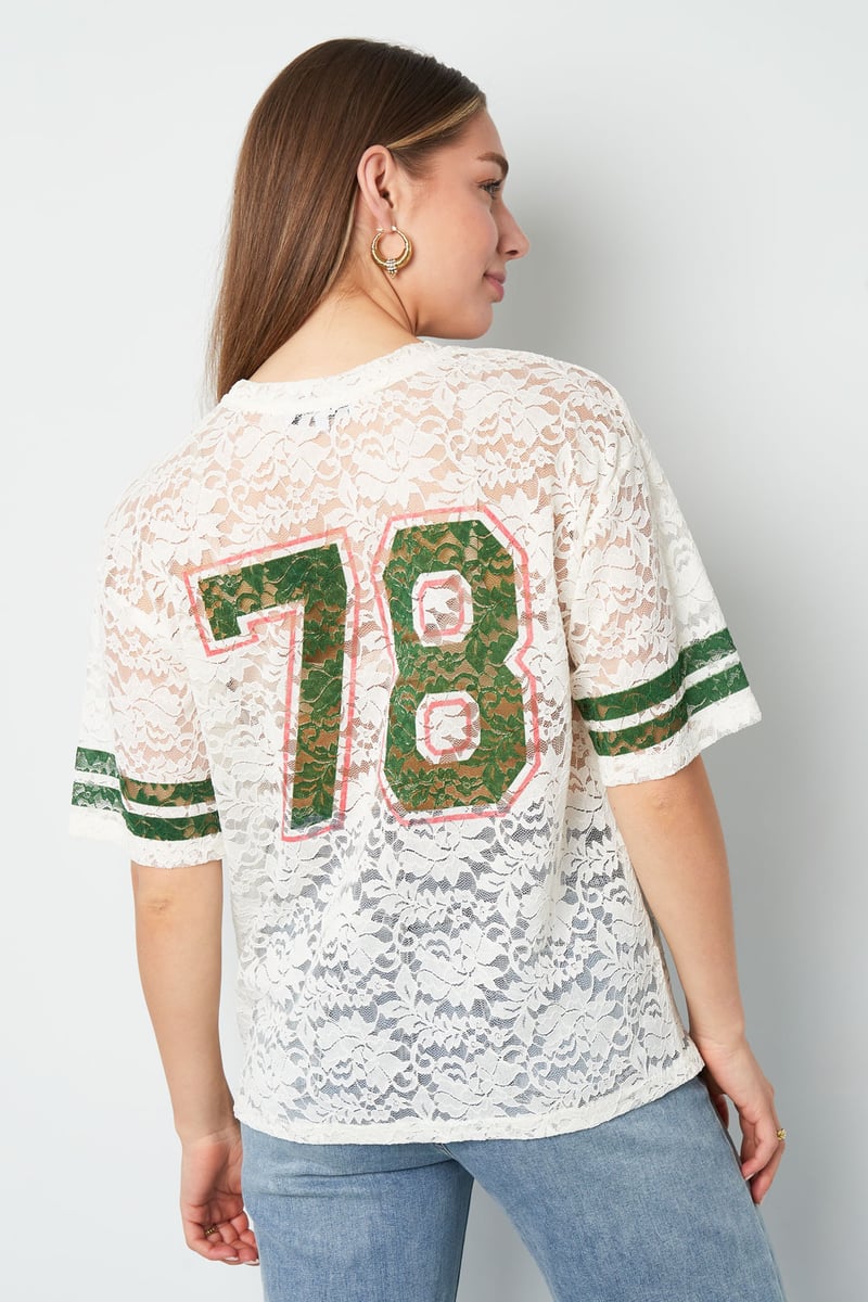 Lace American T-shirts - White