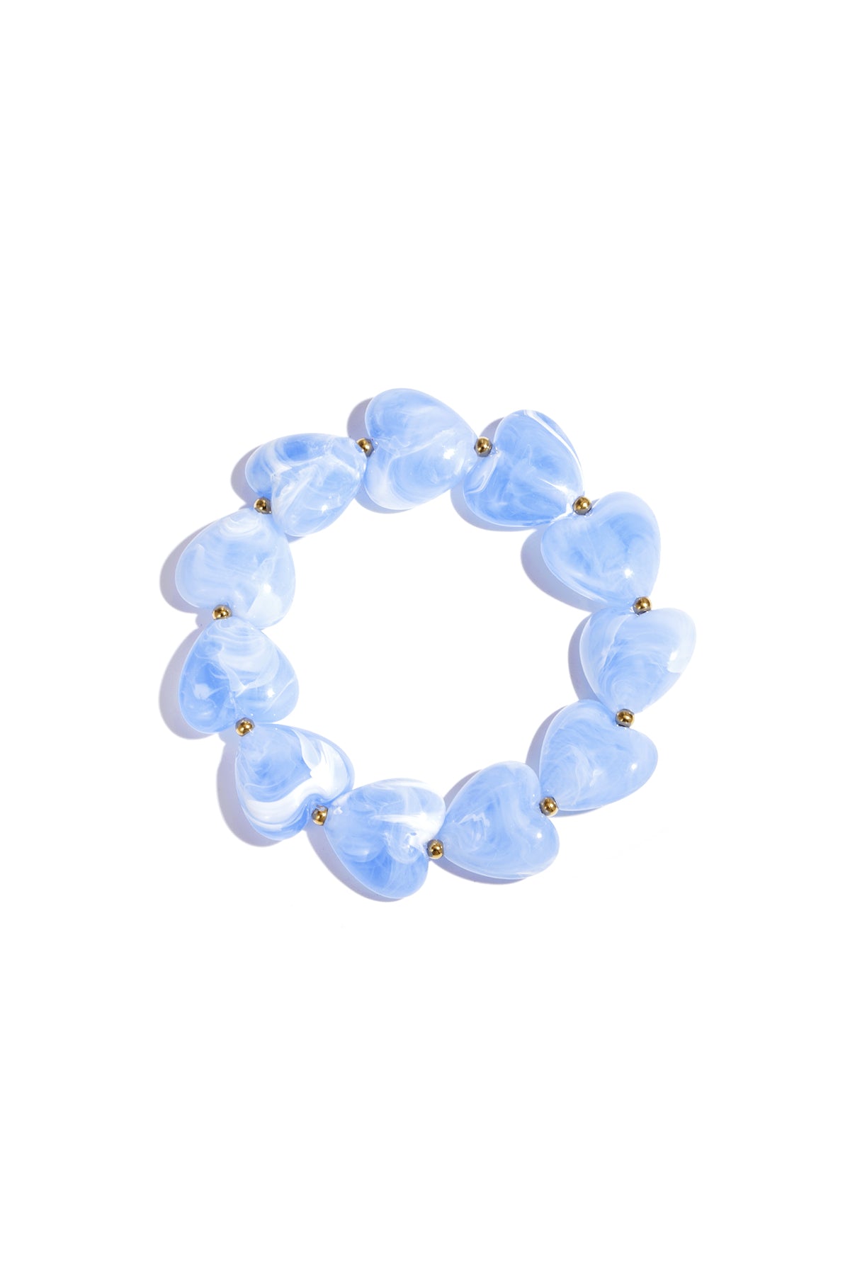 Acrylic Beaded Heart Bracelet