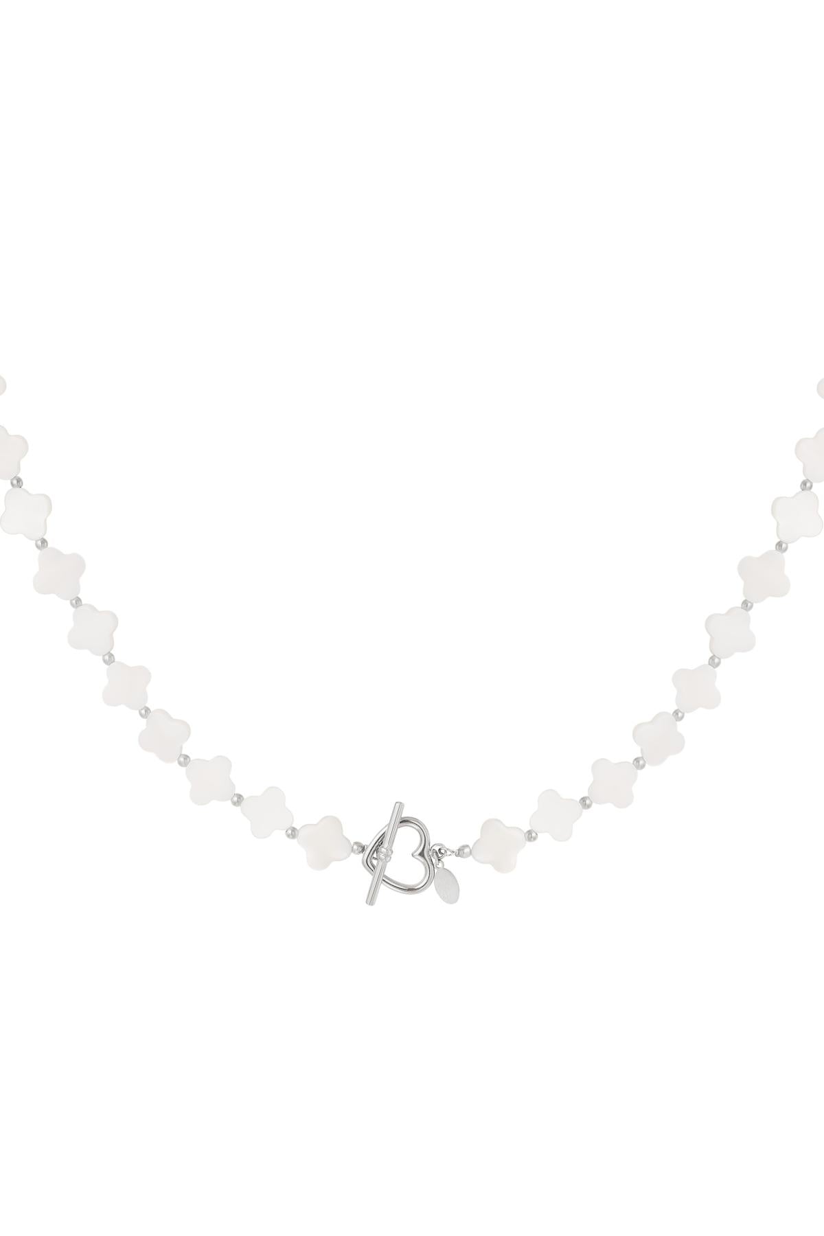 Necklace seashell clovers Gold Color Stainless Steel