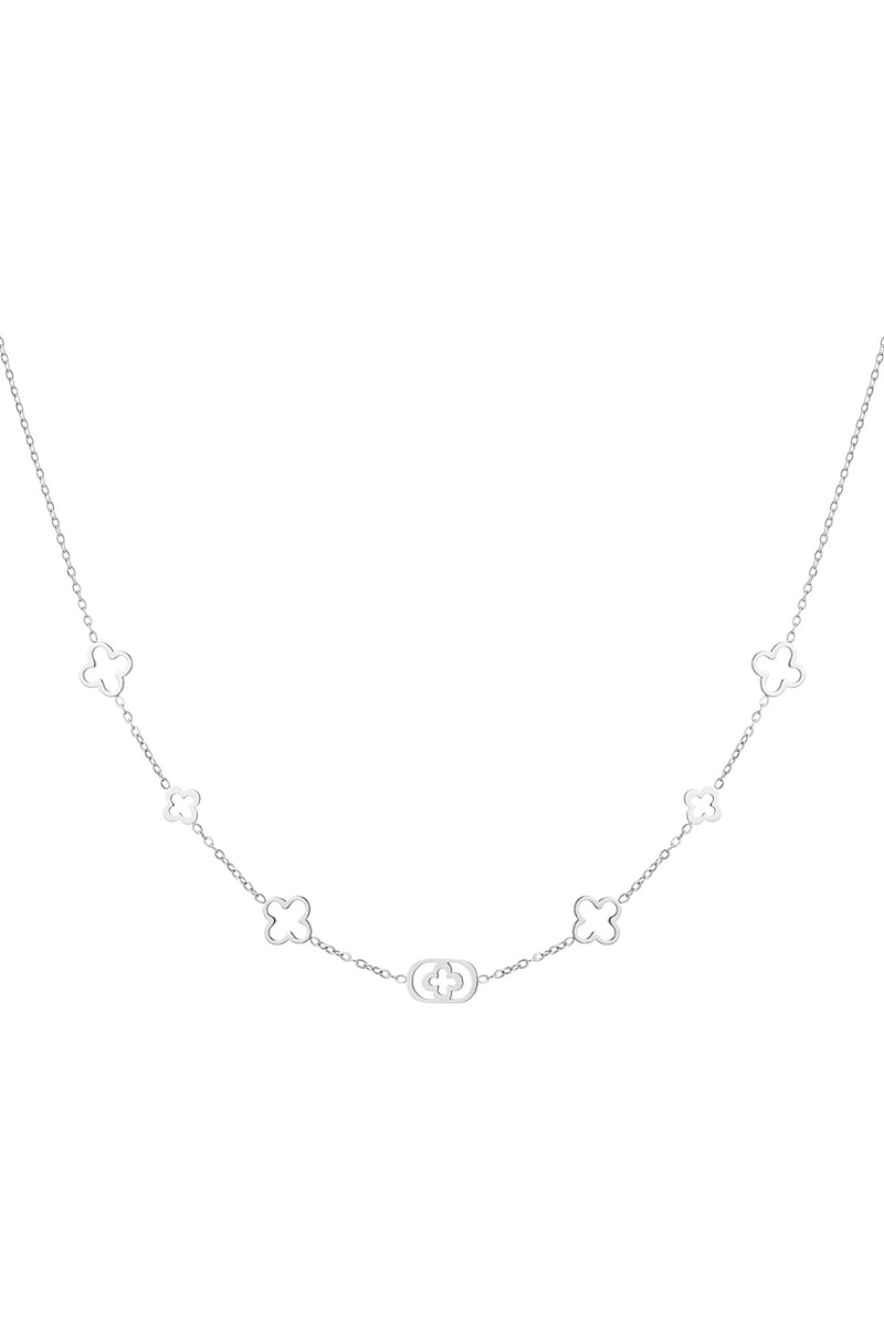 Classic four-leaf clover charm necklace