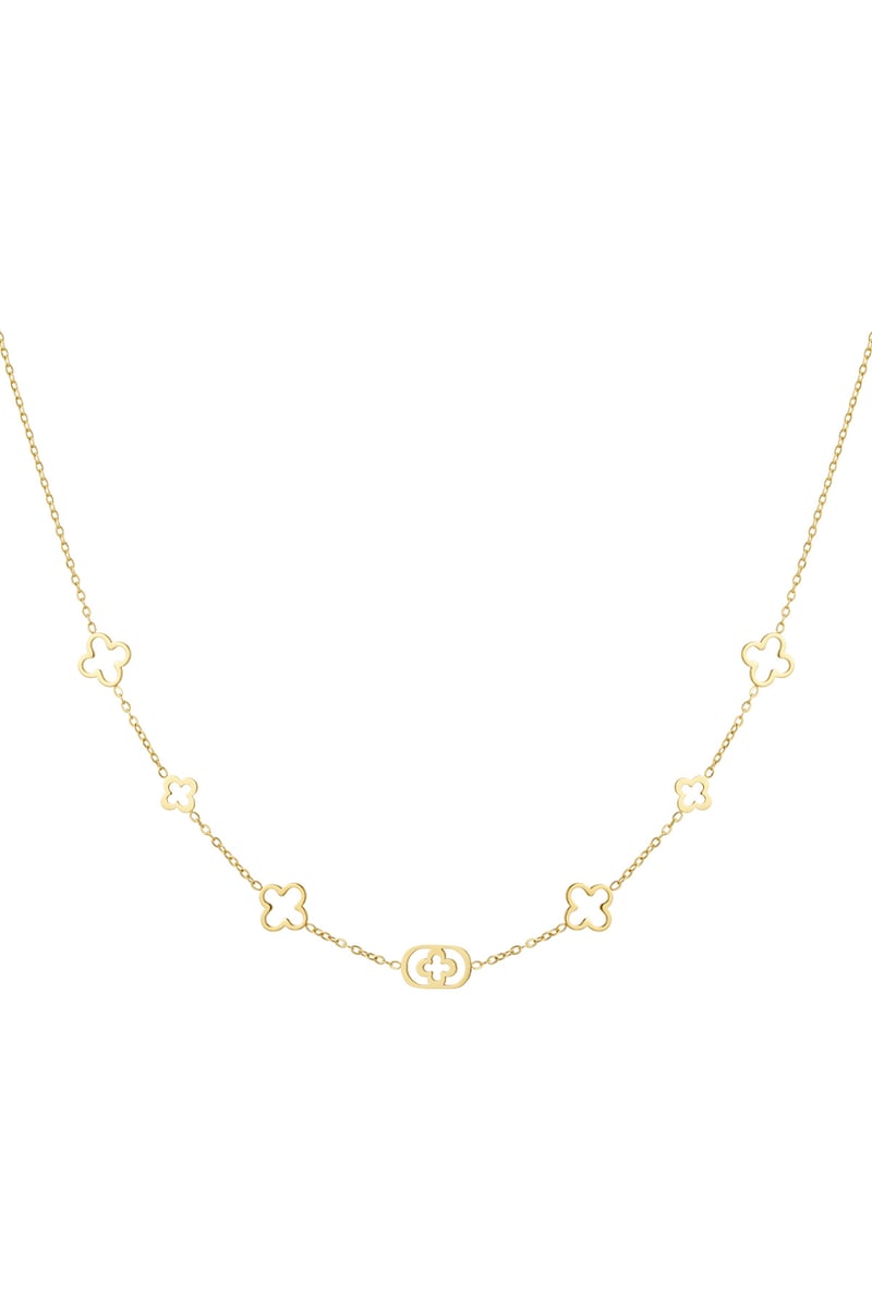 Classic four-leaf clover charm necklace