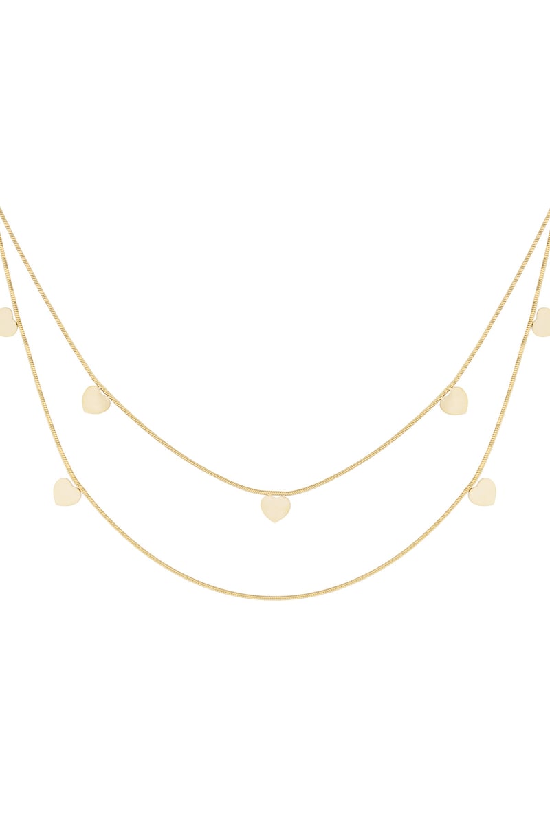 double heart necklace