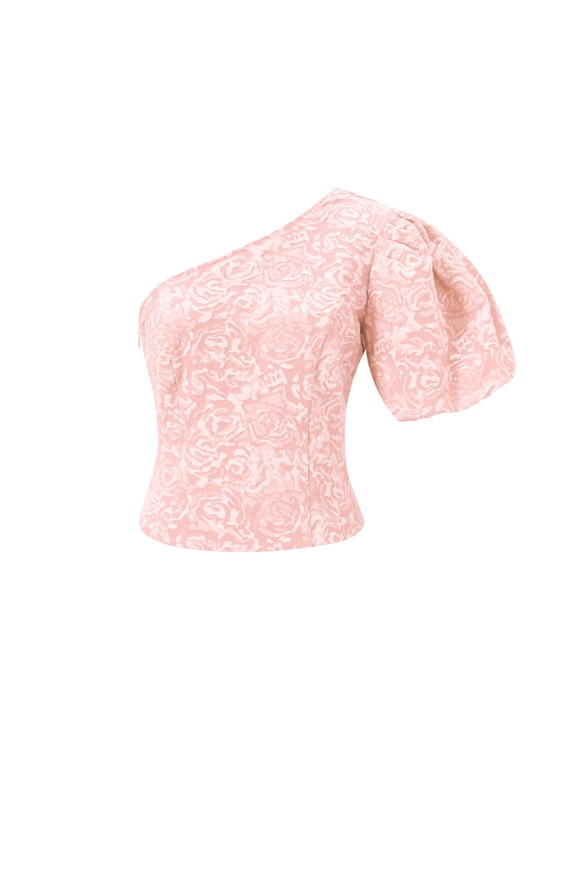 One-Shoulder Floral Print Top