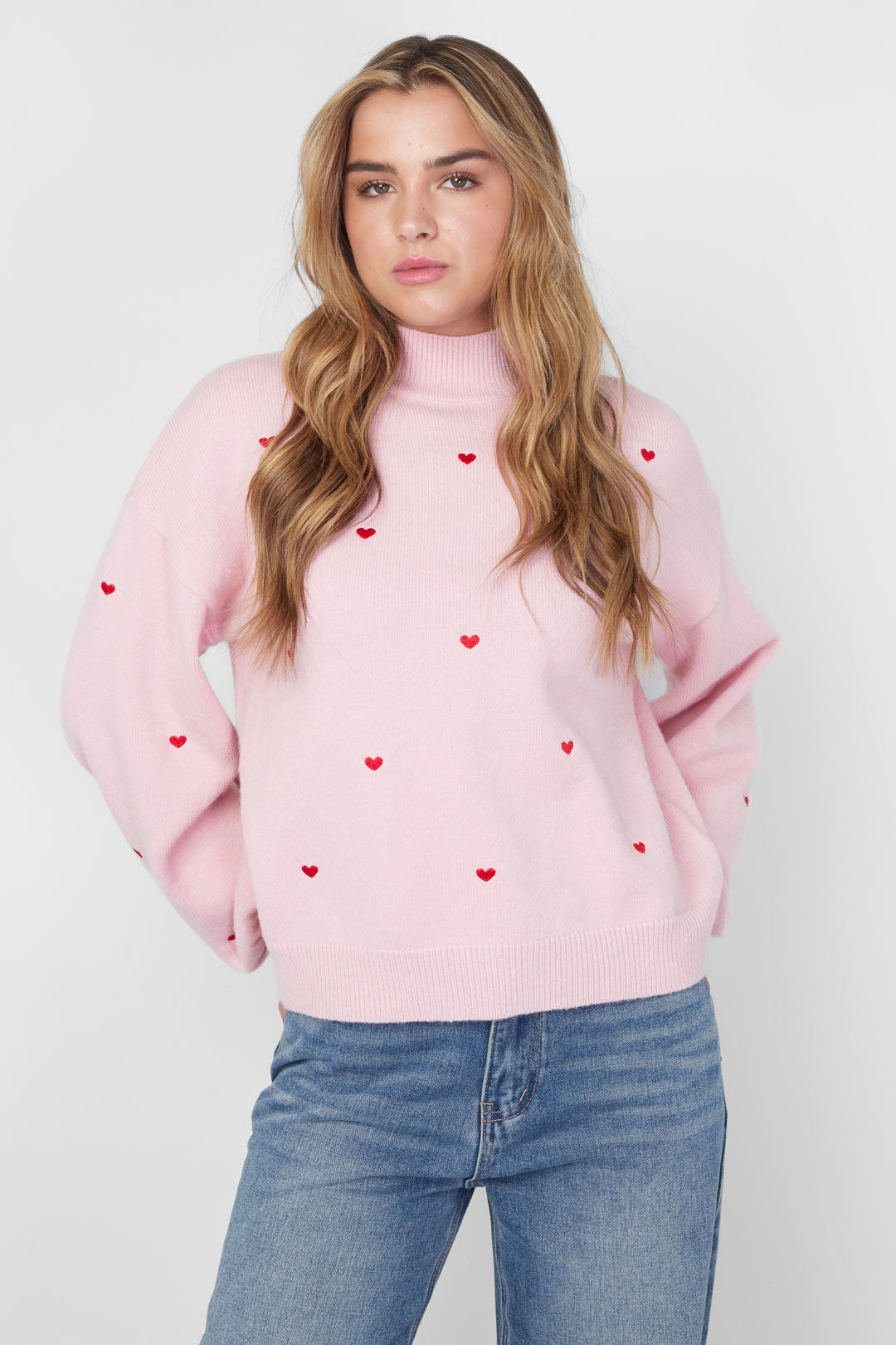 Heart Knitted Sweater