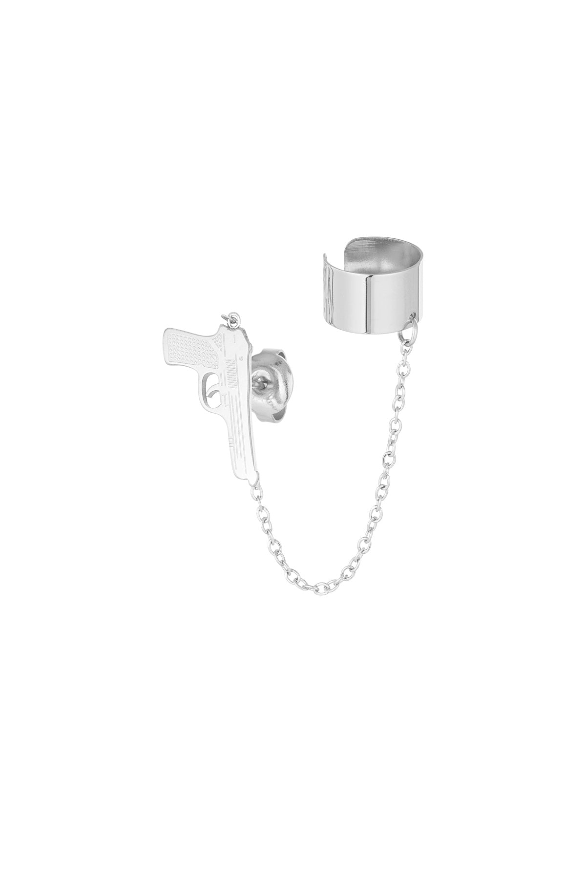 earrings gun with ear cuff