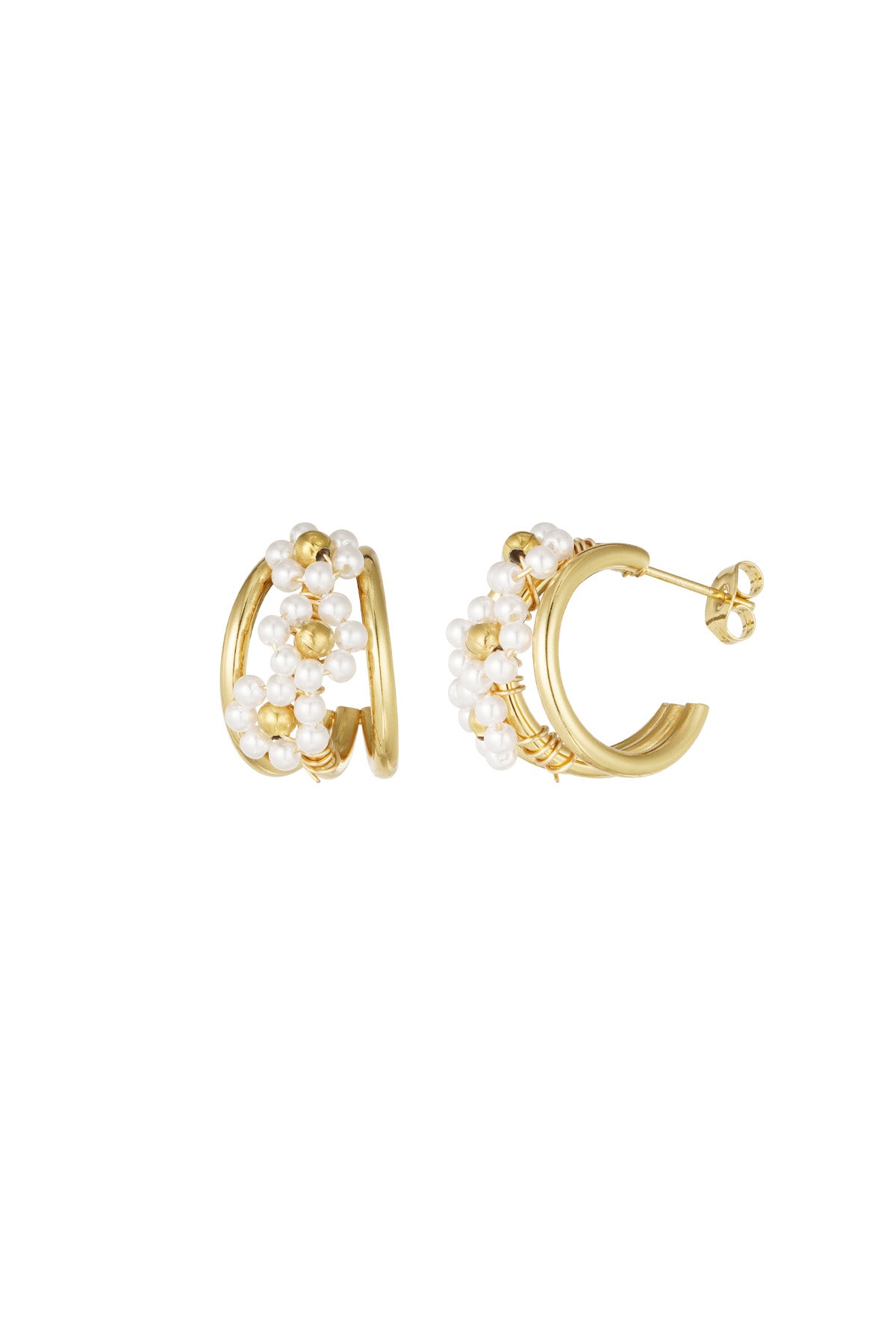 blooming beads earrings