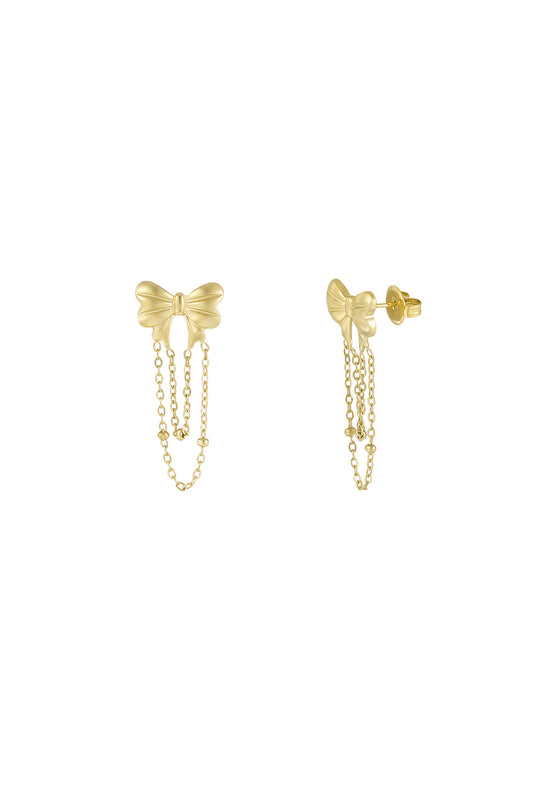 playful bow earrings