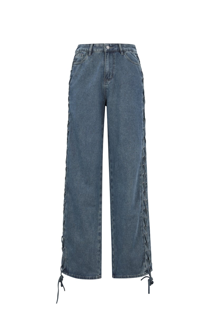 Laced Up Jeans