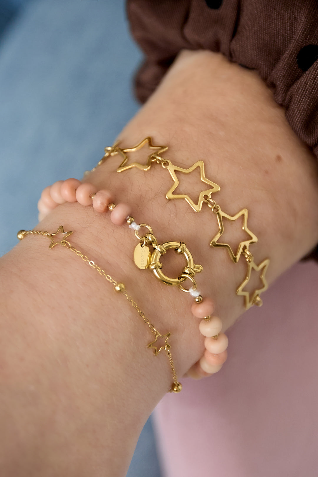 Stainless Steel Star Bracelet