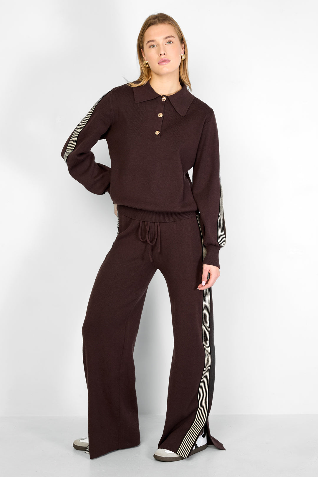 Sporty Knitted Sweater