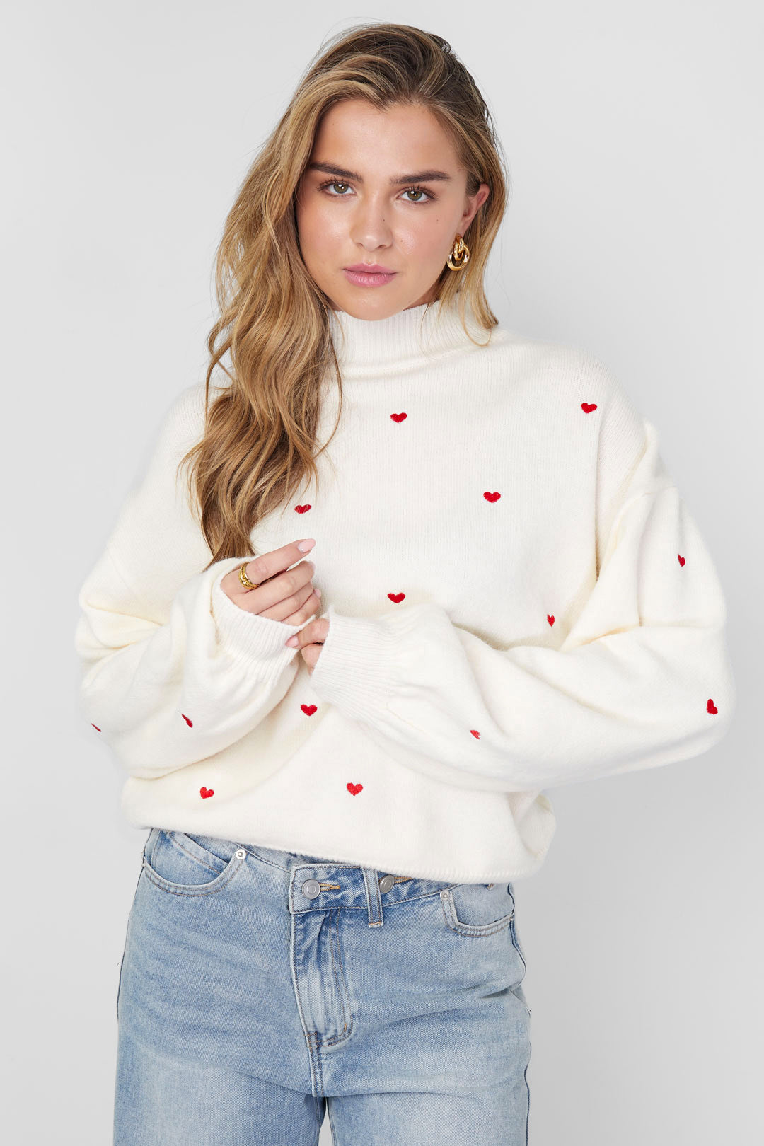 Heart Knitted Sweater