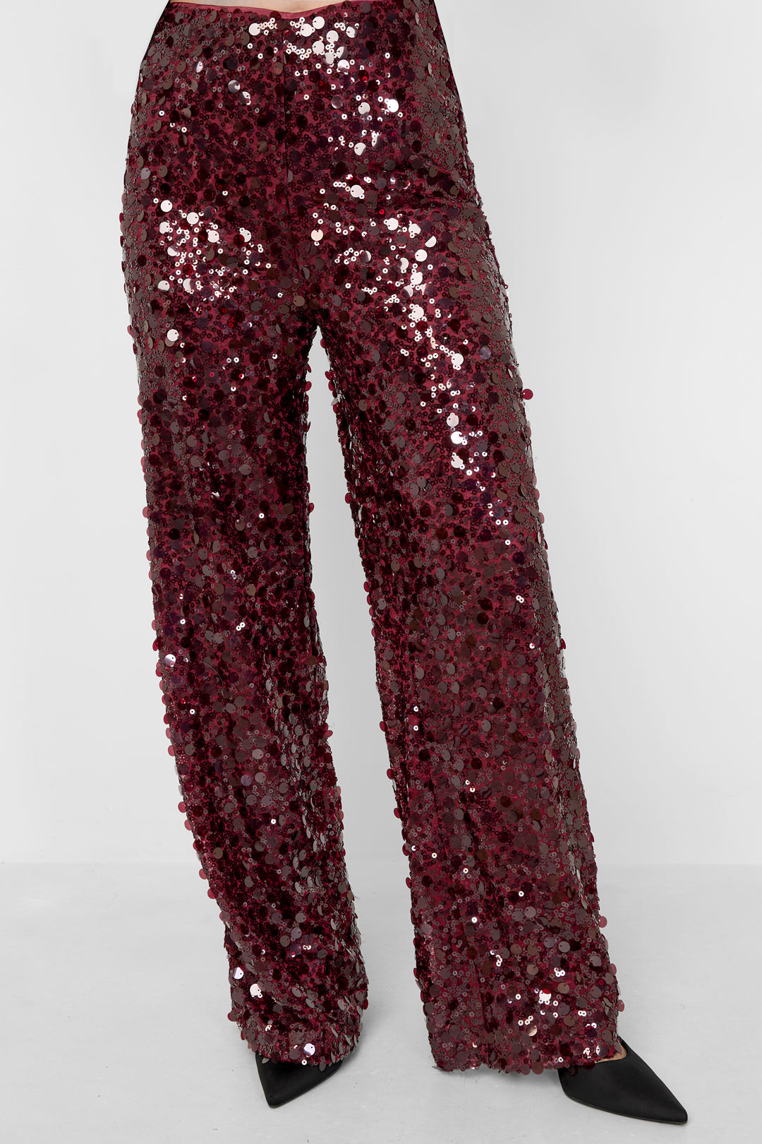 Sequins Straight Leg Pants