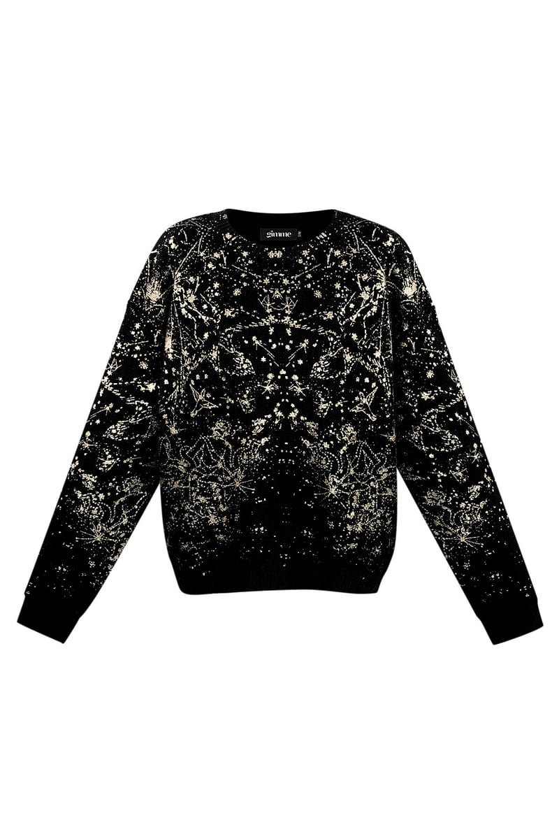 Sweater sparkle statement - black